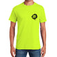 Get Lost Cycling T-Shirt - Fluoro Yellow & Black