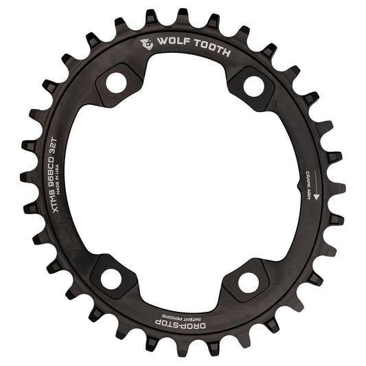 96 BCD XT M8000 OVAL DROP-STOP CHAINRING