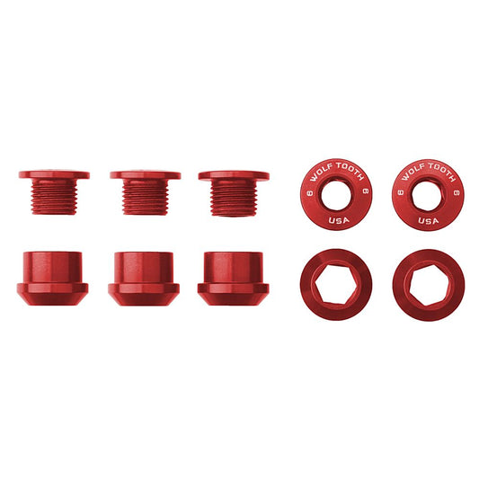 6MM CHAINRING BOLTS FOR 1X - 5PCS